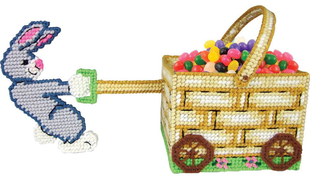 Design Works Crafts Plastic Canvas Set Candy Wagon 3D Snoepwagen Set