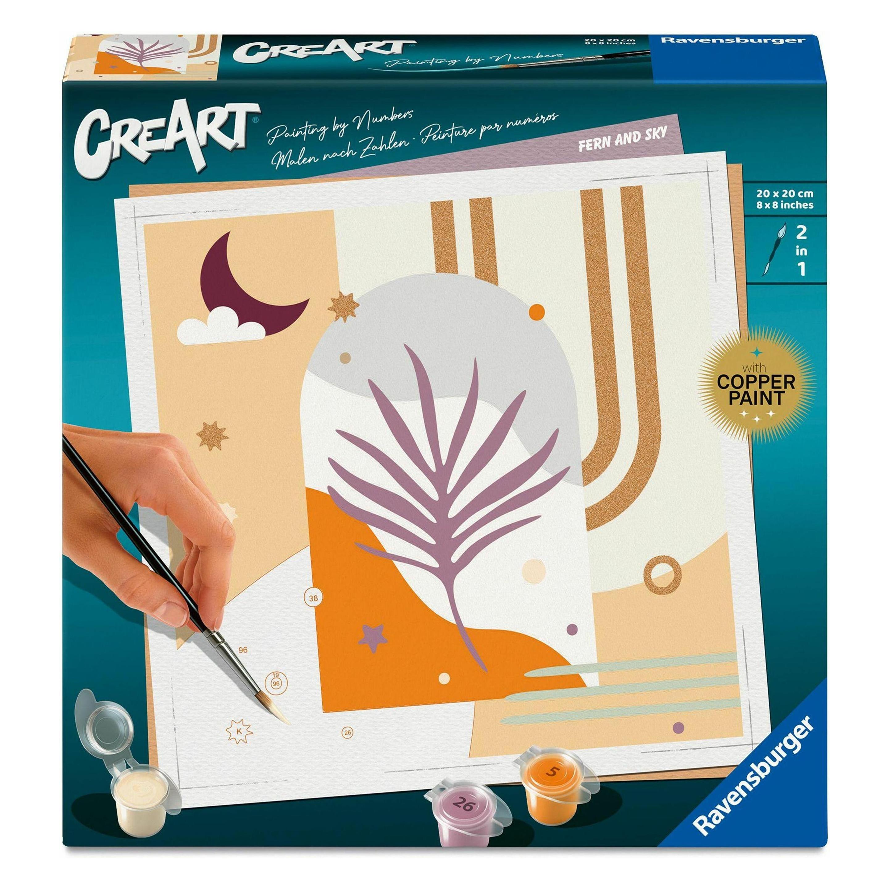 Ravensburger CreArt - Malen nach Zahlen - Farn und Himmel (12023145)