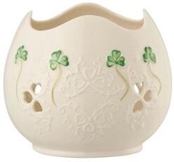 Belleek Pottery Belleek Shamrock Lace Votive