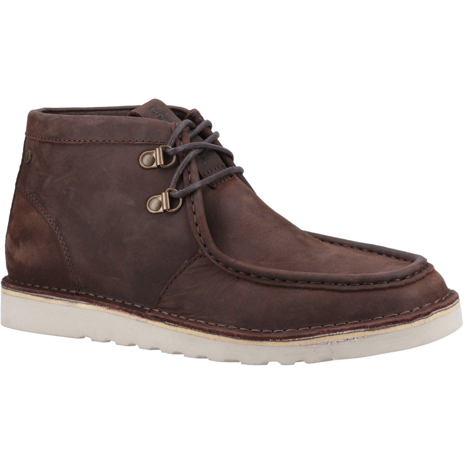 Hush Puppies Oswald Leren Herenschoenen Bruin