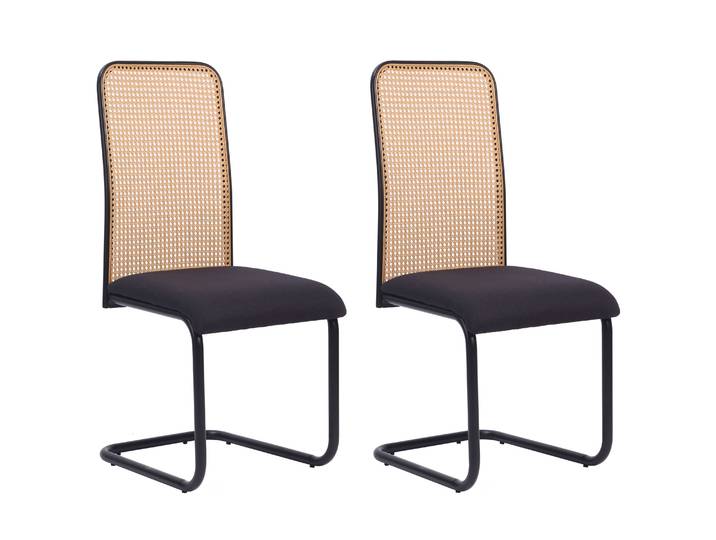 Esszimmerstuhl BORIS 2er Set schwarz