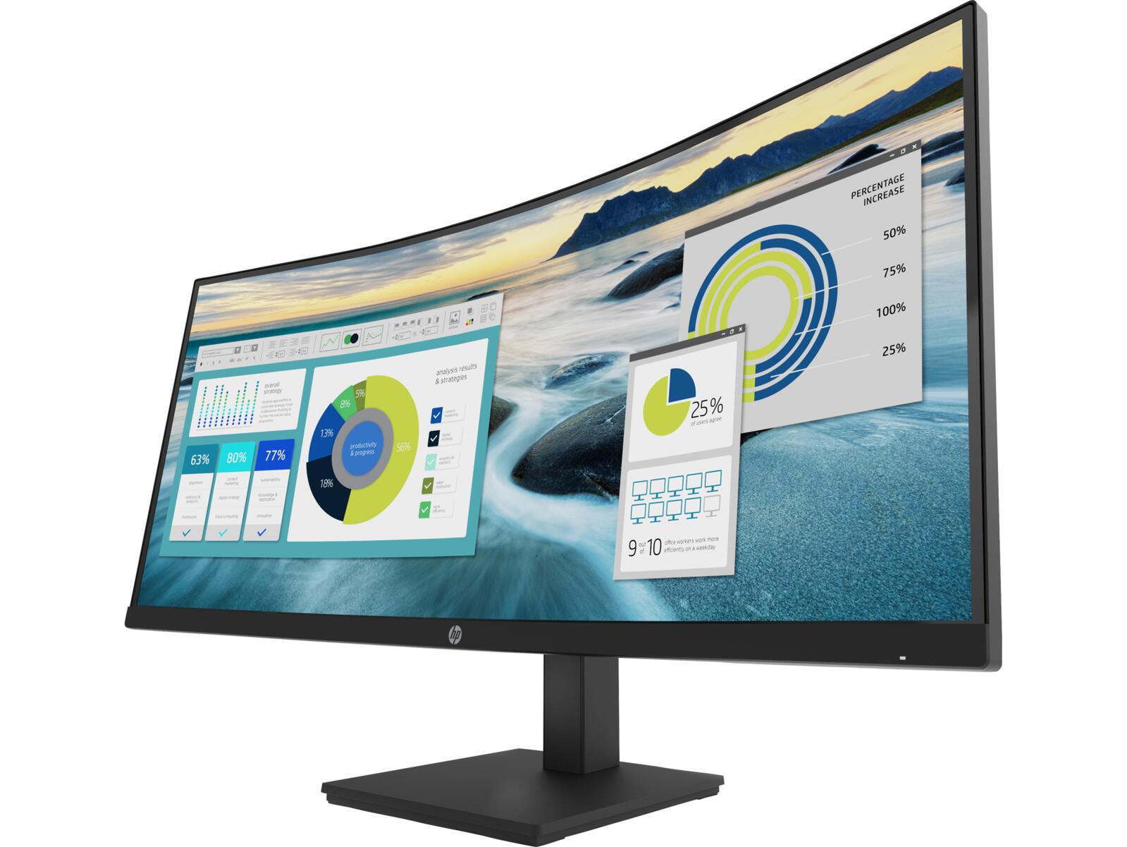 HP Inc. HP P34hc G4 Curved Monitor 86,36cm (34 Zoll) 21Y56AA#ABB