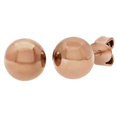 Paar Ohrstecker TITANIA "Titanohrstecker", rosa (roségoldfarben), Ohrringe, Damen, Titan
