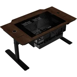 Lian-Li DK07 Wood (ATX, E-ATX, mATX, Mini-ITX), PC Gehäuse, Braun, Schwarz