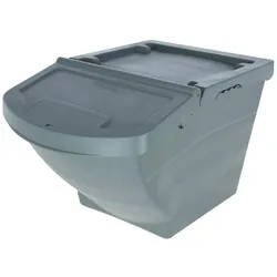 Kerbl Futterbox stapelbar, mit Deckel – 40 Liter (Abmessung 57,8 x 39 x 34,5 cm, Gewicht 0,22 kg, Gr, Futternapf Zubehör