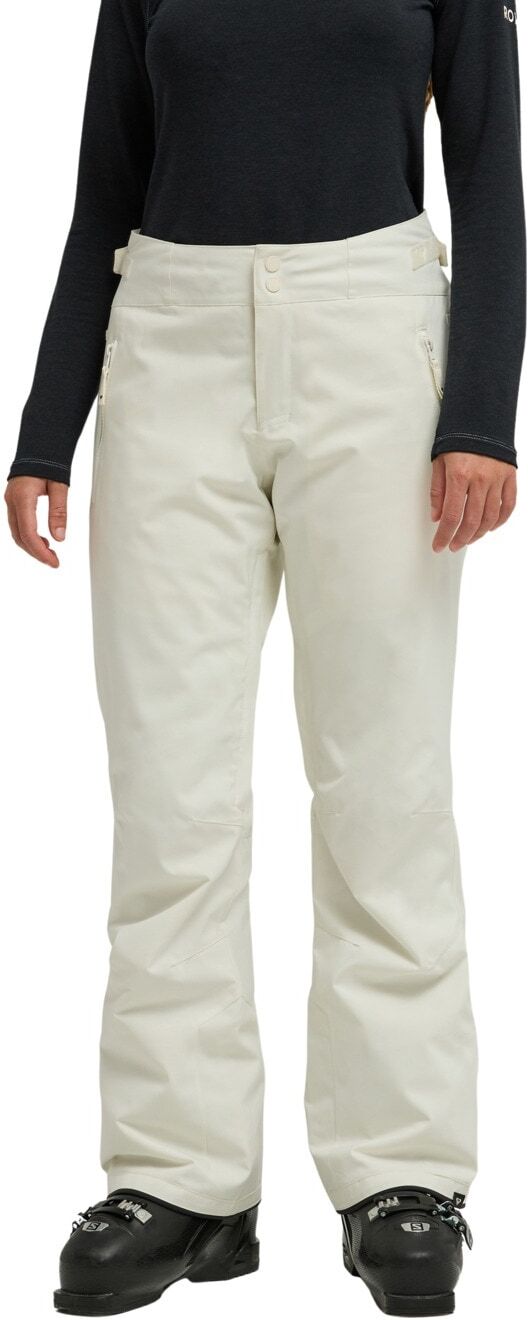 Snowboardhose ROXY "10K Alpine Ridge", Damen, Gr. XL, Normalgrößen, weiß (whisper weiß), Obermaterial: 100% Polyester., Hosen