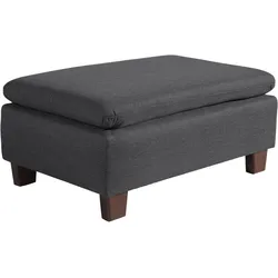 POLSTERHOCKER Kaylil Flachgewebe graphit