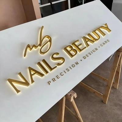 Custom 3D LED Business Sign Backlit Shop Letters For Salon And Storefront Branding Custom 3D LED Business Sign Backlit Shop Letters For Salon And Storefront Branding
