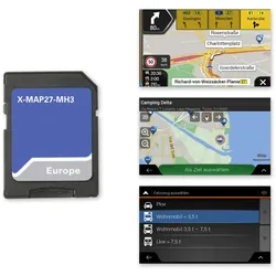 Xzent X-MAP27-MH3 Navipaket für Infotainmentsystem X-427 und X-F270