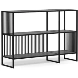 Actona »Strington« Regal Marmordekor Izmir schwarz 120x83x35 cm