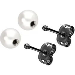 Titan Ohrstecker ECHTE FRISCHWASSERPERLE