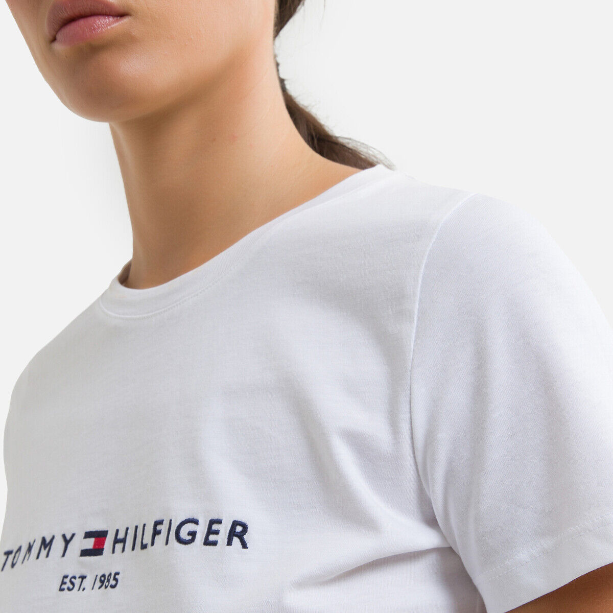 TOMMY HILFIGER Tee shirt col rond manches courtes