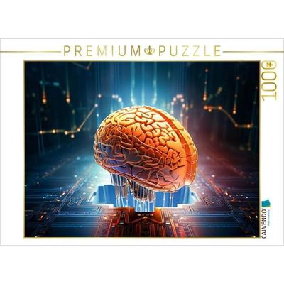 CALVENDO Puzzle Ein Motiv aus dem Kalender KI - Wie sich die künstliche Intelligenz selbst sieht | 1000 Teile Lege-Größe 64x48cm Foto-Puzzle für glück