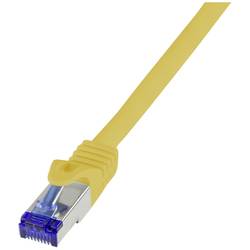 LogiLink C6A067S RJ45 USB-Kabel CAT 6a S/FTP 3.00 m Gelb 1 St.