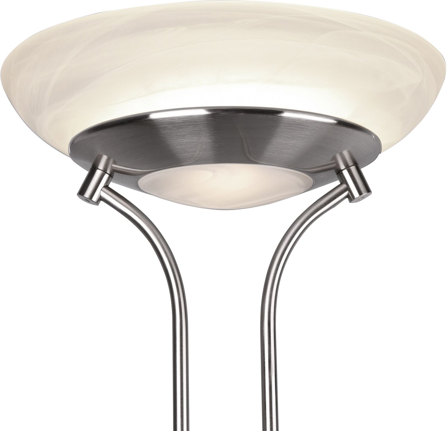 REALITY LEUCHTEN LED Stehlampe "Orson", grau (nickelfarben), 1, H: 180cm, Leuchten, Getrennt schaltbar,integrierter Dimmer,Memory Funktion, LED Stehlampe