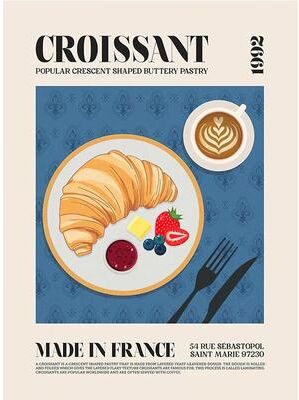 Inspire Essentials World Cuisine Food Wall Art Kitchen Canvas Poster Ramen Pizza Coffee Decor 15 50x70cm No Frame