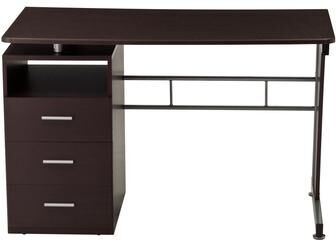 Techni Mobili Computer Desk with Ample Storage, Chocolate