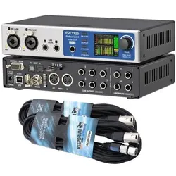 RME Audio RME Fireface UCX II Interface mit 2x XLR-Kabel (USB), Audio Interface, Schwarz
