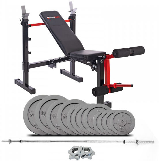 BodyMax CF342 Compact Folding Weight Bench CF342 with 60kg Barbell / Weight...