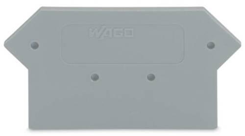 WAGO 281-316 Abschluss- und Trennplatte Grau 100St.