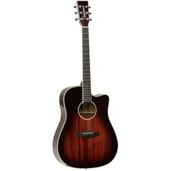 Tanglewood Chitarra Acustica TW5 E AVB Winterleaf (Akustik Gitarre, Ebenholz, Mahagoni), Gitarre, Braun