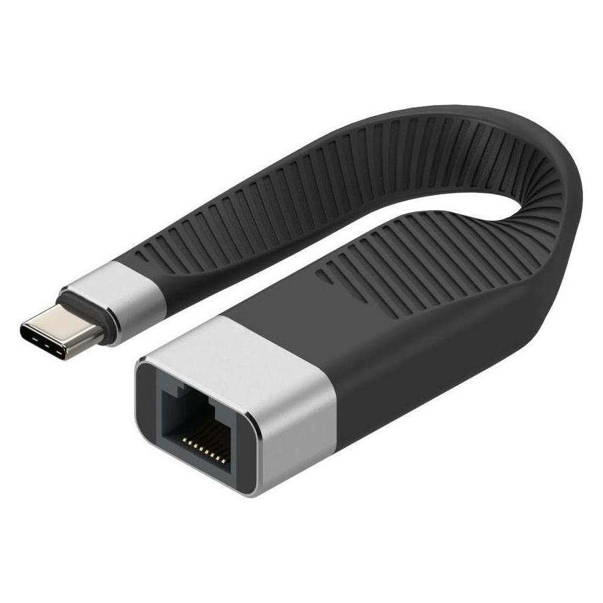 Techly Short Flat USB-C Male to RJ45 (USB-C, RJ45 (1x)) (ICOC-USBC-RJ45)