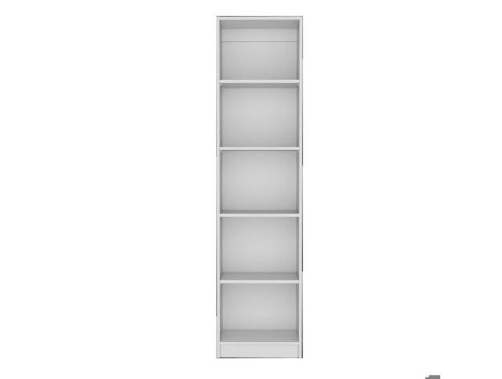 Bibliothèque étroite Home XS de 45 cm avec 5 niches blanc