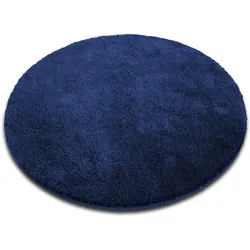 Karat, Badteppich, Sky Soft Marineblau BadematteØ 95 cm (95 x 95 cm)