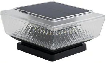 Snug & Styled Solar Outdoor Pillar Light Waterproof Garden Light LED Courtyard Light Warm Mesh Glow striped White Light
