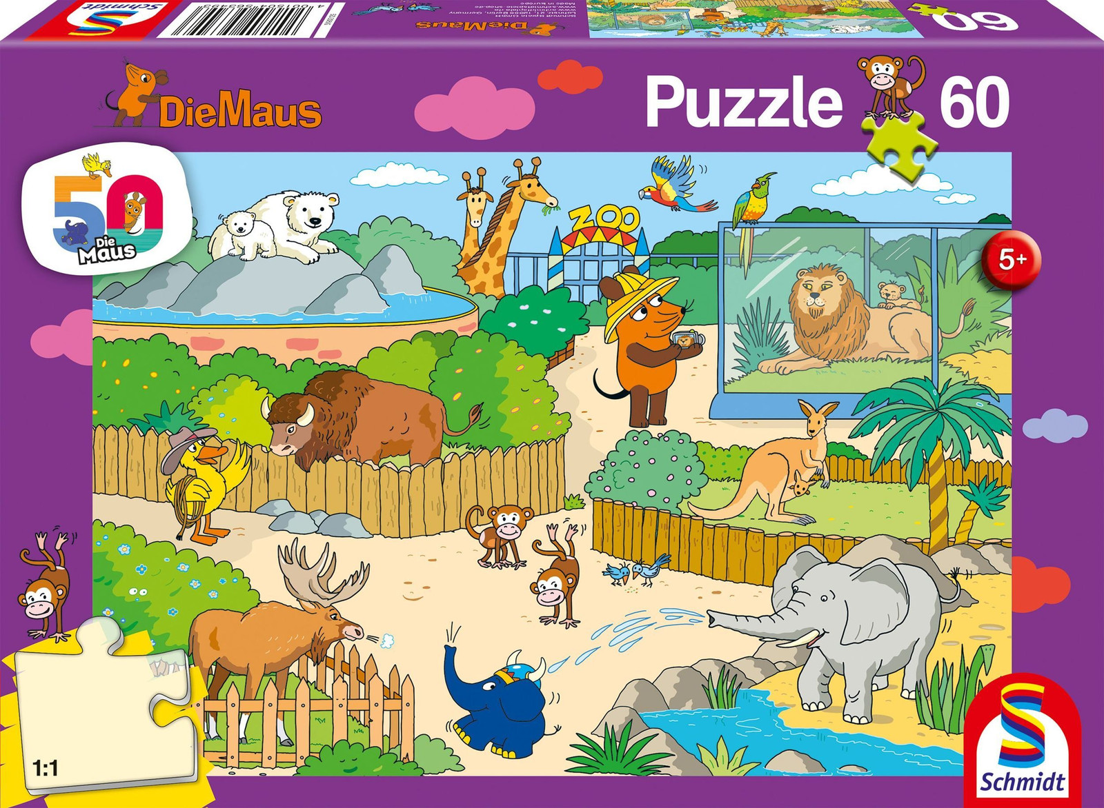 Schmidt Spiele Puzzel In de dierentuin: De muis