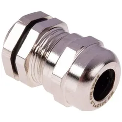 RS PRO, Kabelverbindung, M12 Brass Cable gland + locknut,3-6.5mm