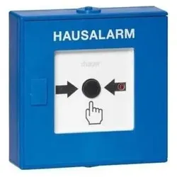 Hager, Einbruchschutz + Alarmanlage, BEKA Funk-Druckknopfmelder RFM200D Hausalarm blau