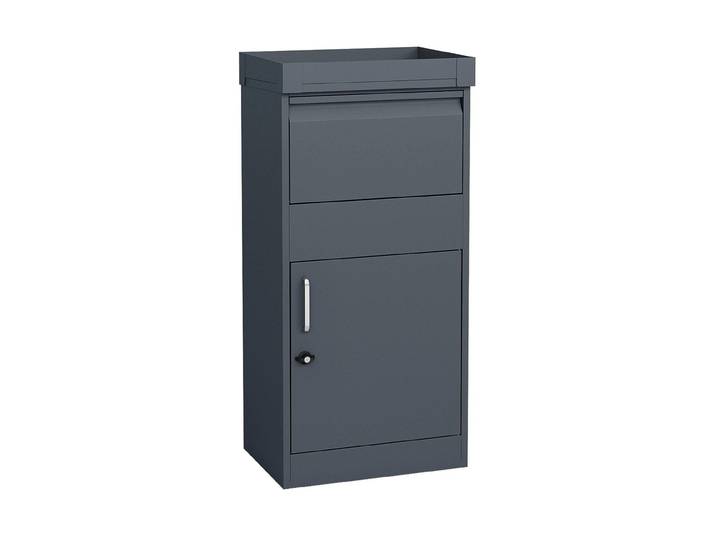 Paketbox WESTMANN Stahl-Paketbox Piet , anthrazit, B:50mm H:105mm T:37mm, Metall, Stahl, Briefkästen, Paketbox, Anthrazit, 50x37x105 cm