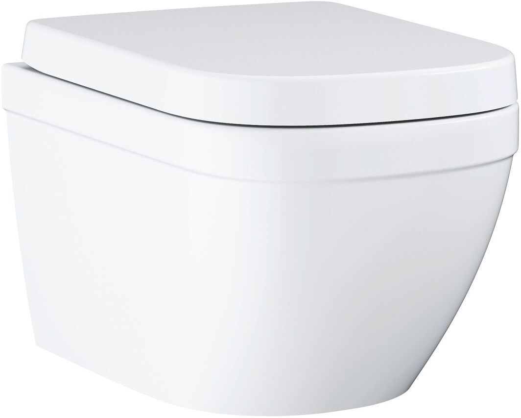 Grohe Euro ceramic set wall-hung WC rimless, horizontal outlet 39554000