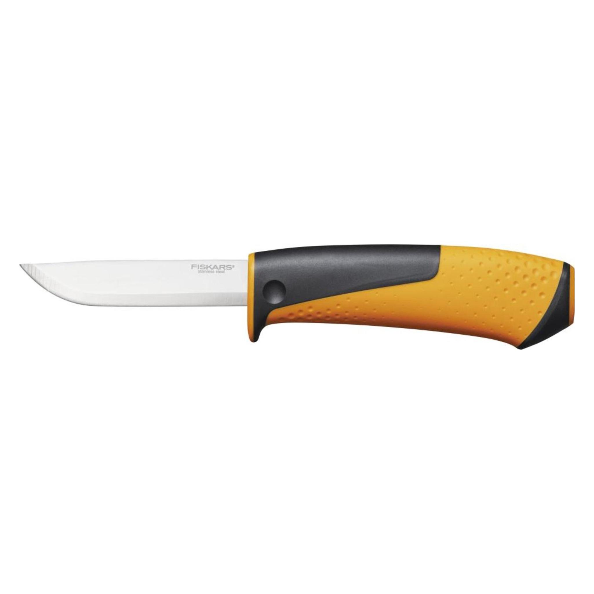Fiskars Universalmesser mit Messerschärfer (9 cm) (1023618)