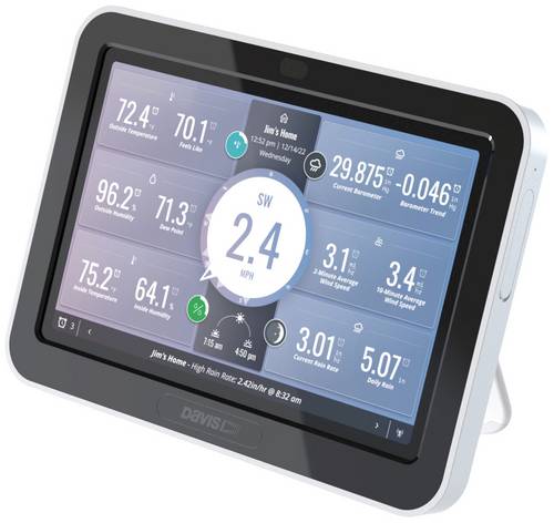 Davis Instruments Weatherlink Touch Console 6313EU Funk-Wetterstation Anzahl Sensoren max. 80