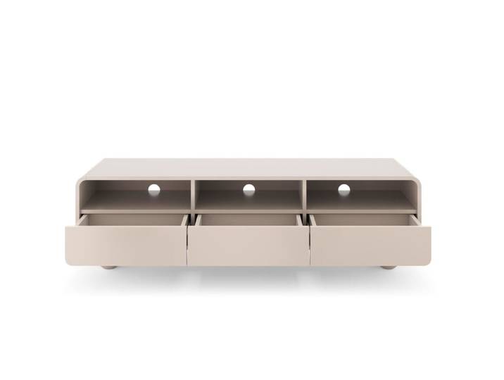 Meuble TV coloris beige 160 x 39 x 44 cm