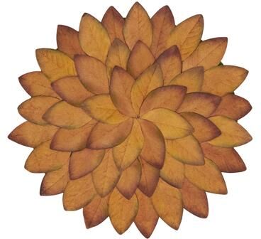 Saro Lifestyle Crisp Fall Leaves Placemat (Set of 4)
