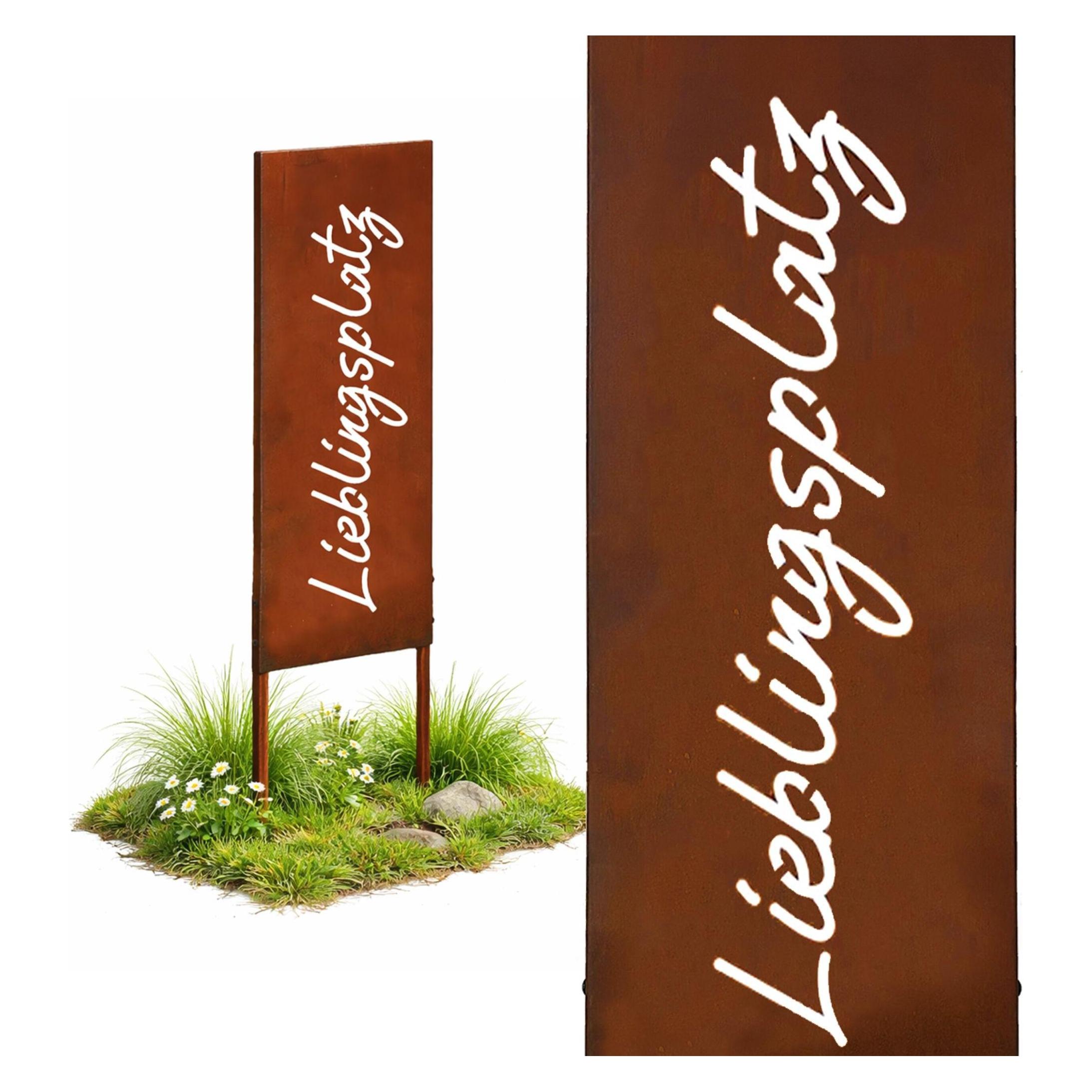 Relaxdays Edelrost-Gartendeko (4052025835460)