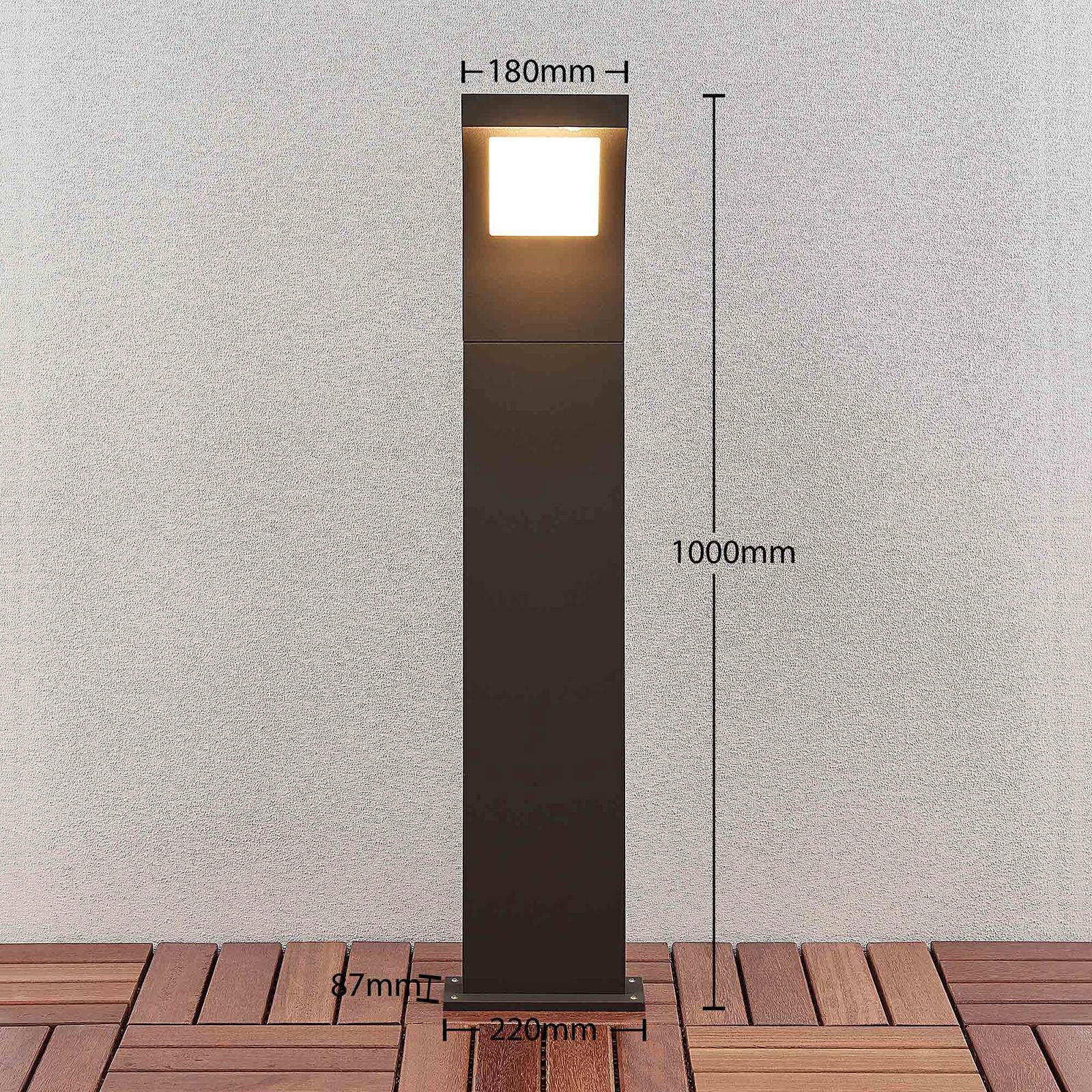 LED Pathway Light Advik Arcchio, Black, Aluminium, Modern, Outdoor lights