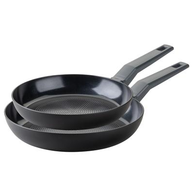 Bratpfanne FACKELMANN "Statement", schwarz, Ø:28cm, Pfannen, Bratpfanne, 2er Pfannenset Statement – Bratpfannen, Kochpfannen, Aluminium-Pfannen