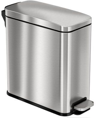 HLS Commercial 3 Gallon Fire Rated Stainless Steel Soft Step Trash Can