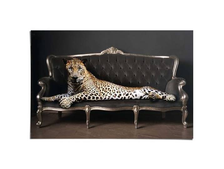 REINDERS Poster, Leopard Chic, Hobbyraum, Poster, Wanddeko, Room Decor, Bilderdruckpapier, Schwarz, 61 x 91,5