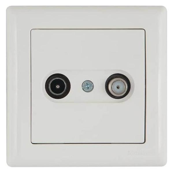 Mutlusan Daria Modul Sat TV Enddose Stichdose F-Antennendose Weiss (31529153)