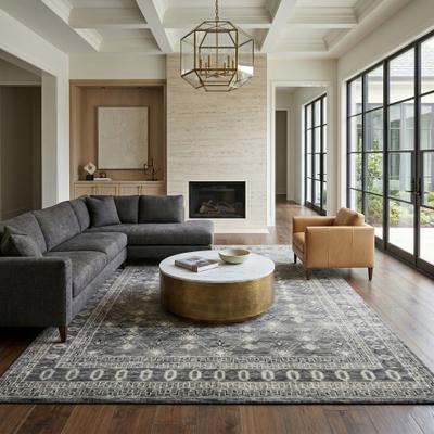 Amer Rugs Divine Loise Transitional Bordered Hand-Knotted Area Rug