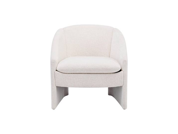 Vente-Unique Sessel mit gerader Rückenlehne - 1 Person - stoff - beige Tarolo, Beige, 70x73x68 cm, Wohnzimmer, Sessel, Polstersessel