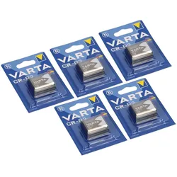 5x CR-P2 CRP2 Foto-Batterie Lithium 6V VARTA Profi