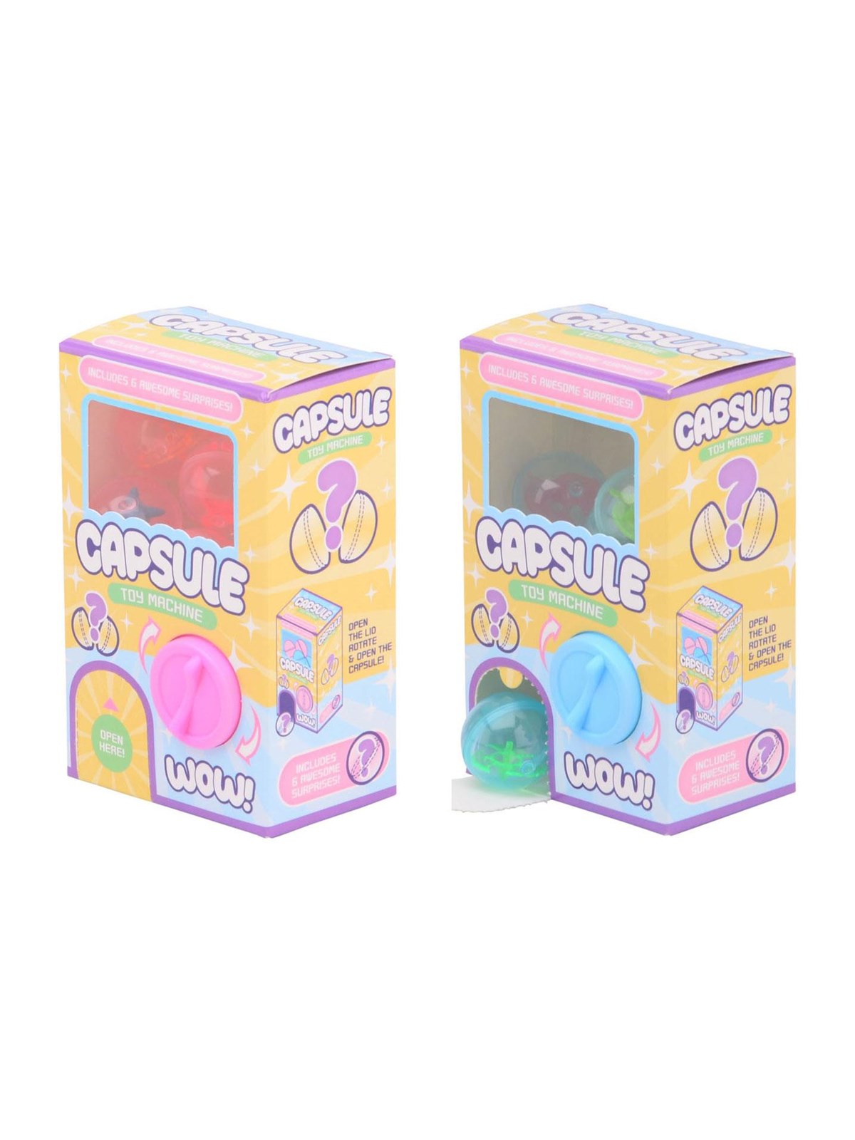 Johntoy Cardboard Mini Toy Vending Machine with Surprises