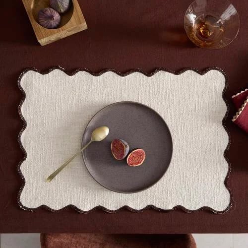 NOUS Living Lily placemat set van 2 - bruin