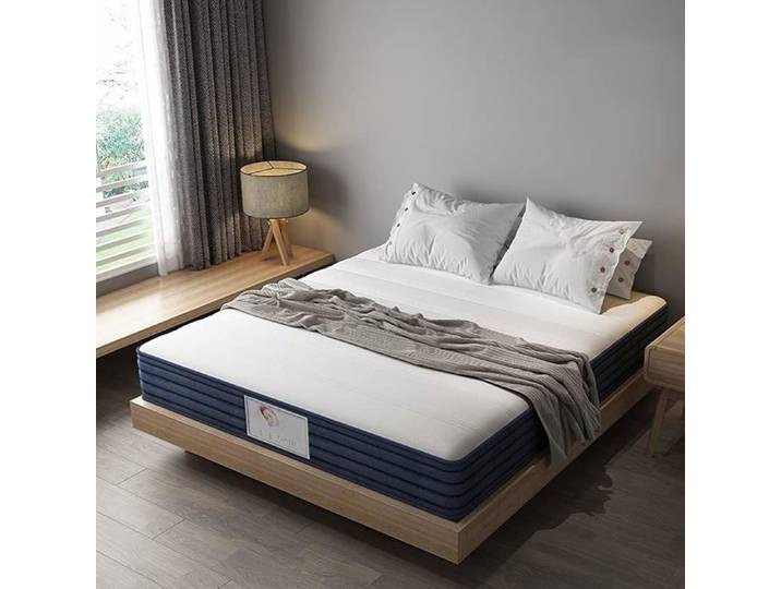 TEENO Matelas à Ressorts et Mousse Mémoire de Forme 140x190x22cm Support Segmenté